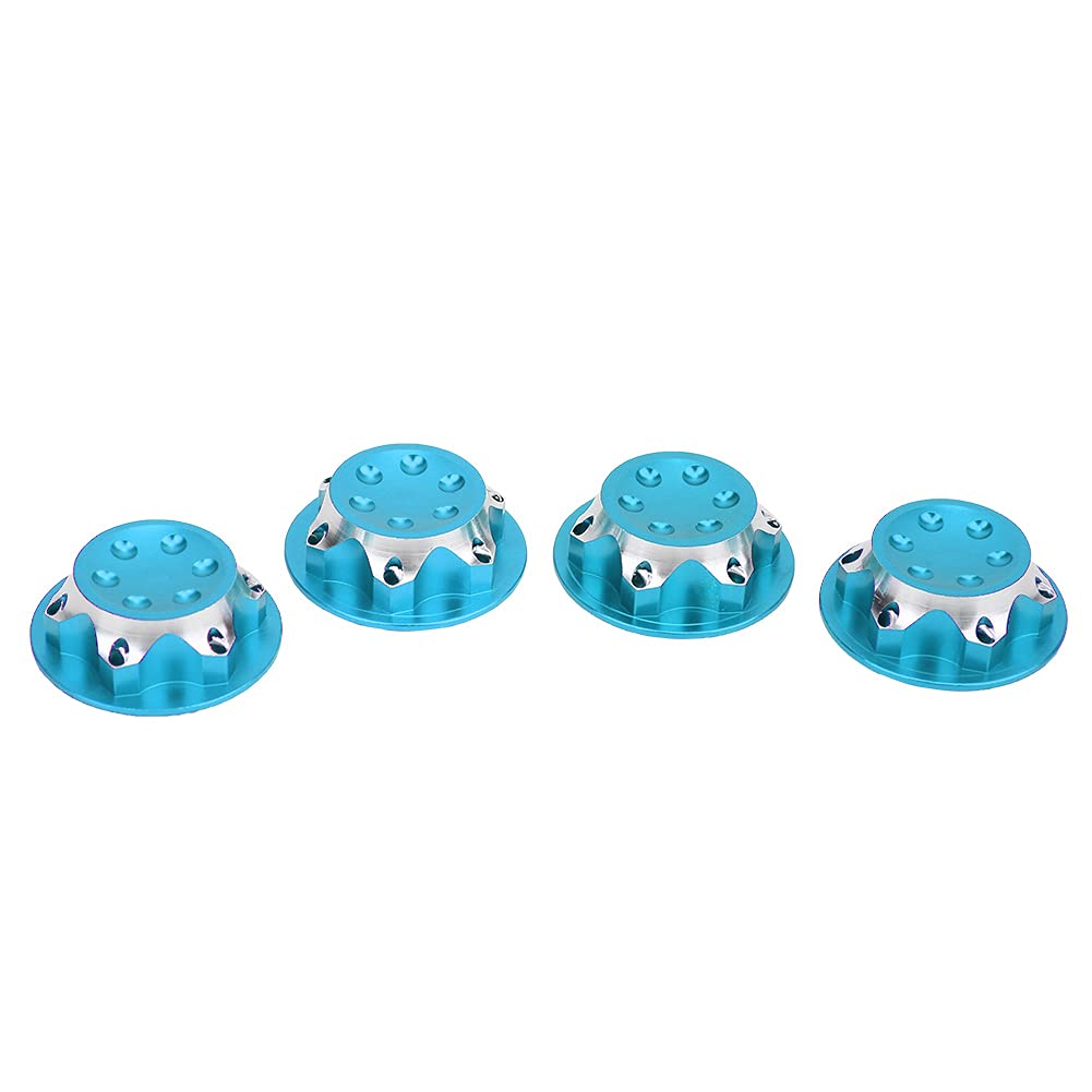 Set De 4 Tuercas De Cubo De Rueda De 17 Mm Para Coches RC 1/8 – Aluminio, Antipolvo, Compatible Con AGAMA, X-Ray, LOSI, HSP Y Más