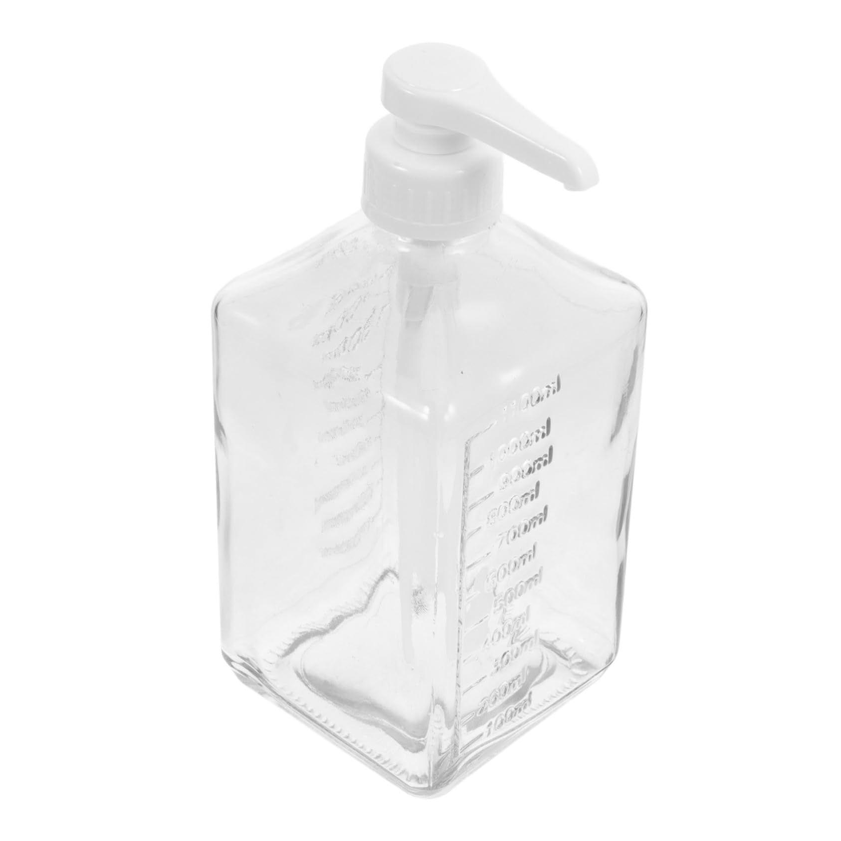 Botella de Vidrio para Jarabe con Dispensador de Bomba Diseño Transparente Resistente para Cocina Cafetería y Repostería Dispensador Práctico y Decorativo para Jarabes y Miel