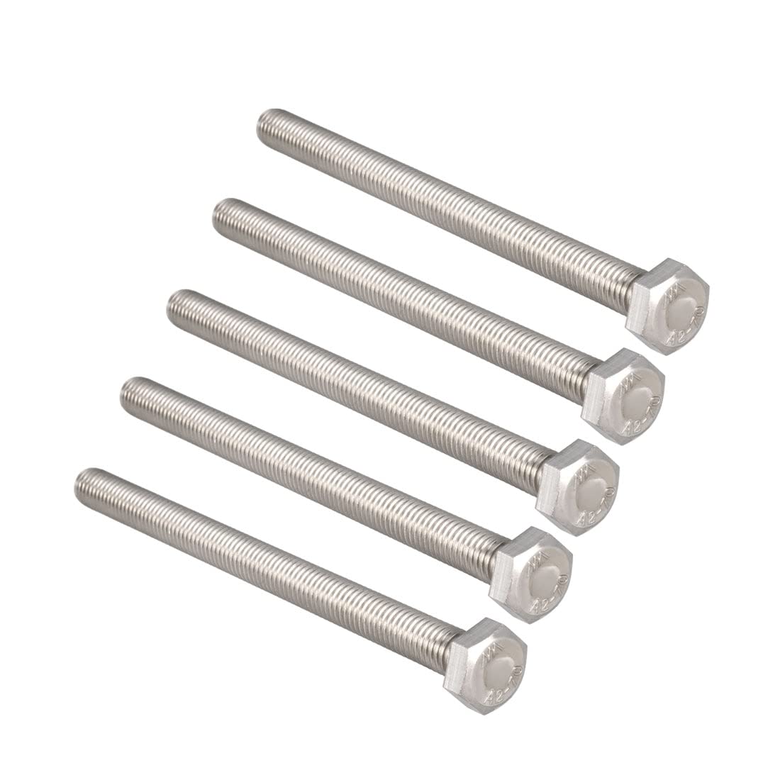 Europejskie zawiasy do drzwi, 5 szt. Śruby z łbem sześciokątnym ze stali nierdzewnej M8 x 110 mm 1,25