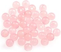 Vista 11 de AD Beads Cuentas de gema natural de 8 mm redondas sueltas con gran agujero de 2,5 mm, 40 piezas (turquesa africana)