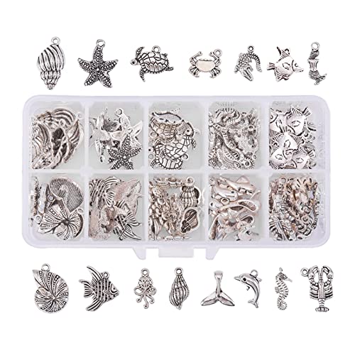 PandaHall Schmuck-Set - Tibetische Anhänger & Glascabochons