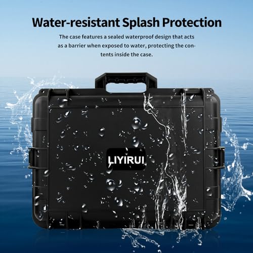 Image of Portable Hard Case - Waterproof Carrying Case,with DIY Foam,Large,18.4x 12.6 x 6.3 inch