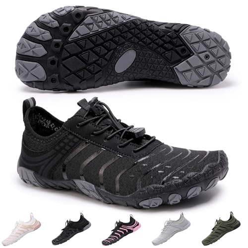 Image of SIOSNETA Hike Barefoot Shoes for Women Men, Breathable Non-Slip Athletic Footwear, Wide Toe Water Shoes for Hiking, Non-Slip Neuropathy Shoes for Women Men, Grounded Comfort wear