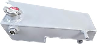 Aluminum Coolant Expansion Reservoir Tank with Cap Silver Replacement for 05-13 Corvette C6 05-13
