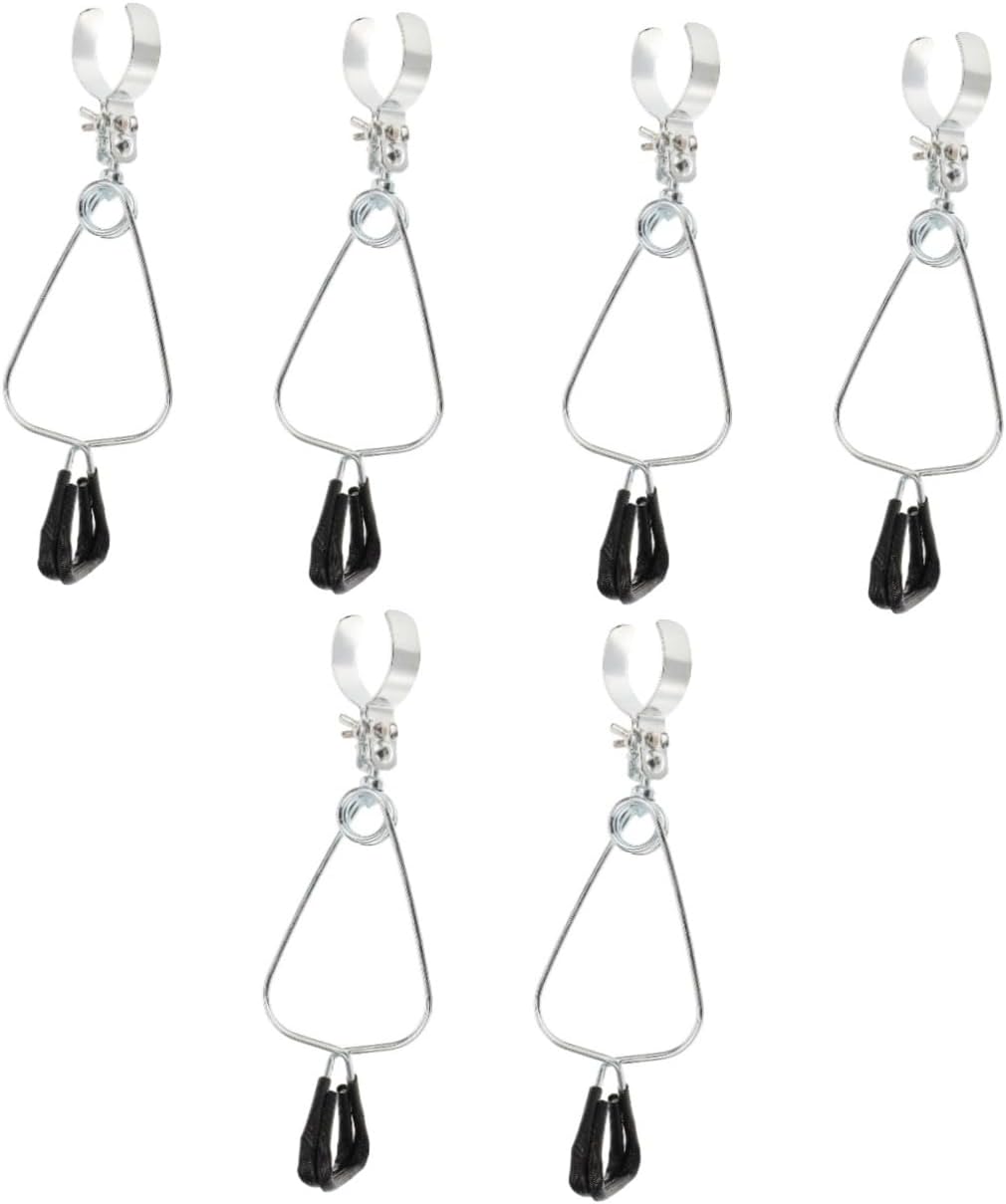 SUPVOX 6pcs Adjustable Reptile Dome Clamp Light Fixture for Heat Lamps Easy to Install and Clip Holder for Terrarium Lighting for Bearded Dragons and Lizards