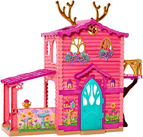 Enchantimals GWG90 - Zweistöckiges Reh-Spielhaus ( ca. 60 cm) mit Danessa Deer Puppe (15 cm), Spielzeug für Kinder ab 4 Jahren – Bild 6