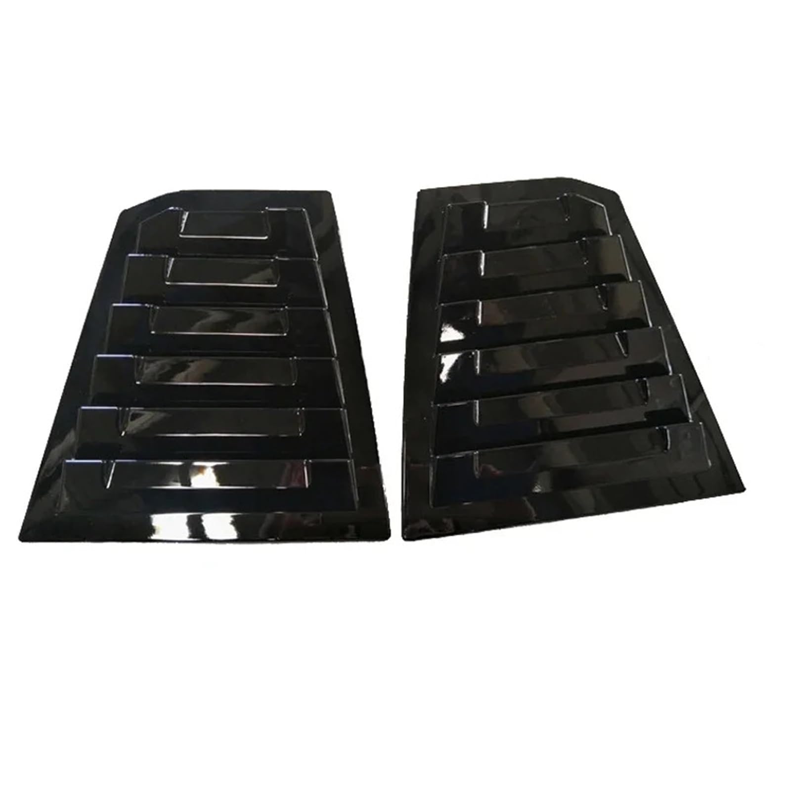 Fit For Chevrolet Cruze 2016-2019 Car Rear Window Louver Shutter Cover Side Vent Scoop Blinds Trim ABS(Gloss Black)