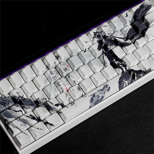 Capuchons PBT pour clavier mécanique ANSI 61 64 68 avec impression latérale