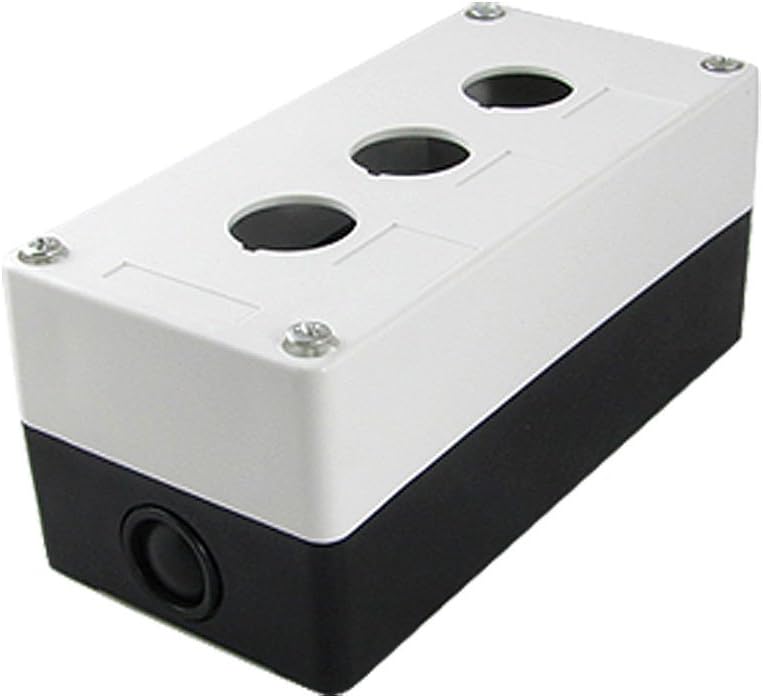 uxcell Hole Plastic Push Button Switch Control Station Protector Box ...