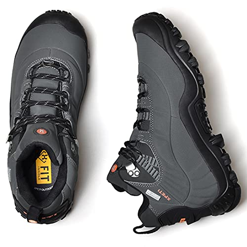 Image of Men's Waterproof Hiking Boots Mid Height Outdoor Shoes