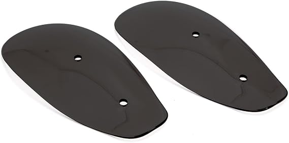 Krator DDL-WD10 Windshield Protector (Smoke Hand Guards Deflectors Wind Protector Winter Cold)