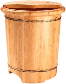 Balde de banho de pés de madeira para adultos Bacia de pés de madeira, banheira de pés doméstica, banho de pés, barril de banho de pés doméstico, banho de pés, barril de cedro, presente de saúde