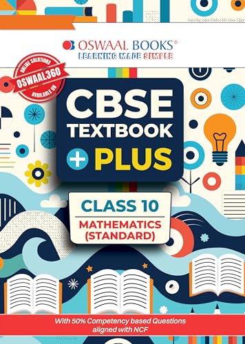 Oswaal CBSE Textbook Plus Mathematics For Class 10 | With 50% com...