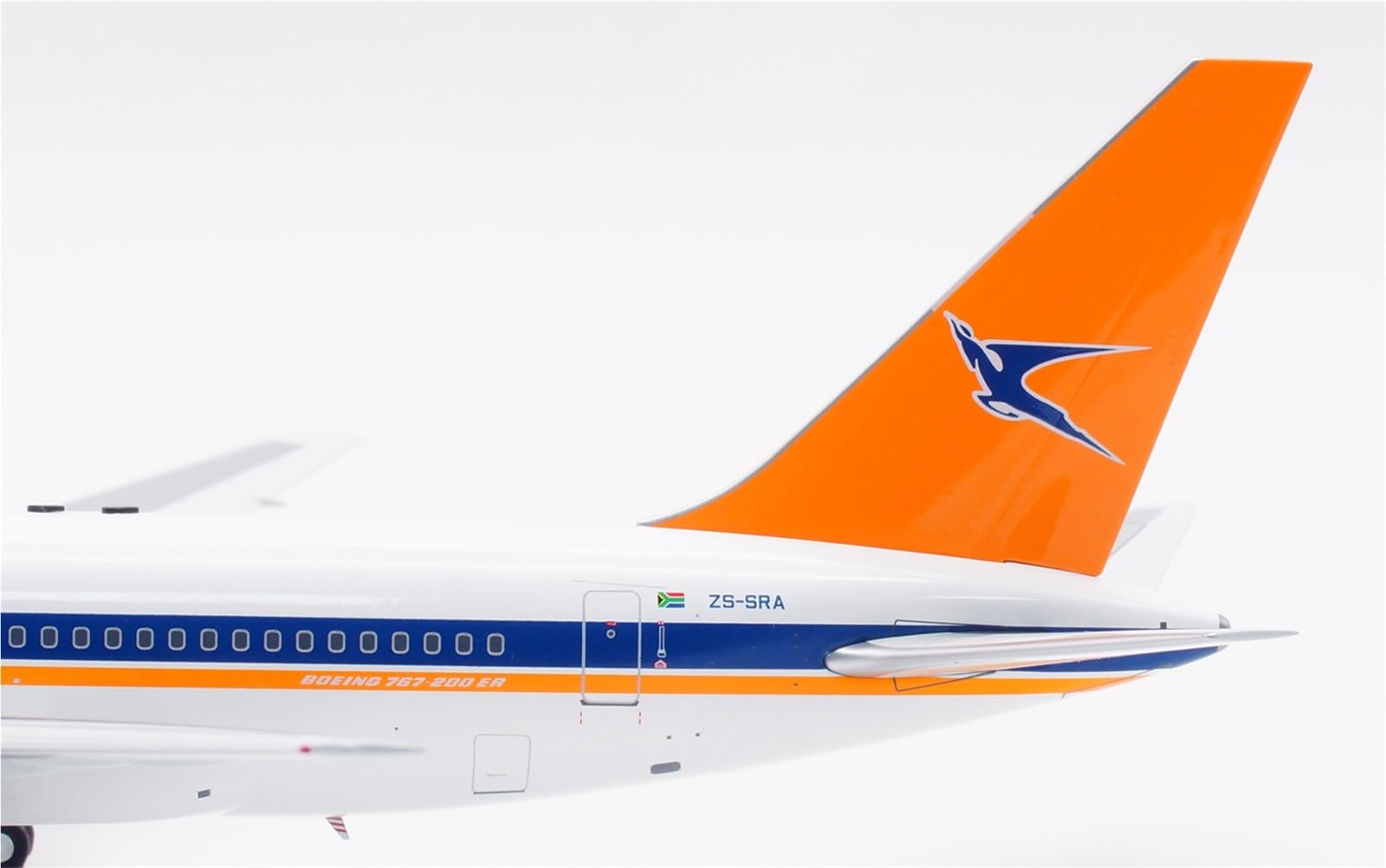 GXNRHG Repliki modeli samolotów 24CM wykwintna replika samolotu w skali 1:200 dla południowoafrykańskich linii lotniczych B767-200 ZS-SRA aluminiowy model samolotu miniaturowy model samolotu