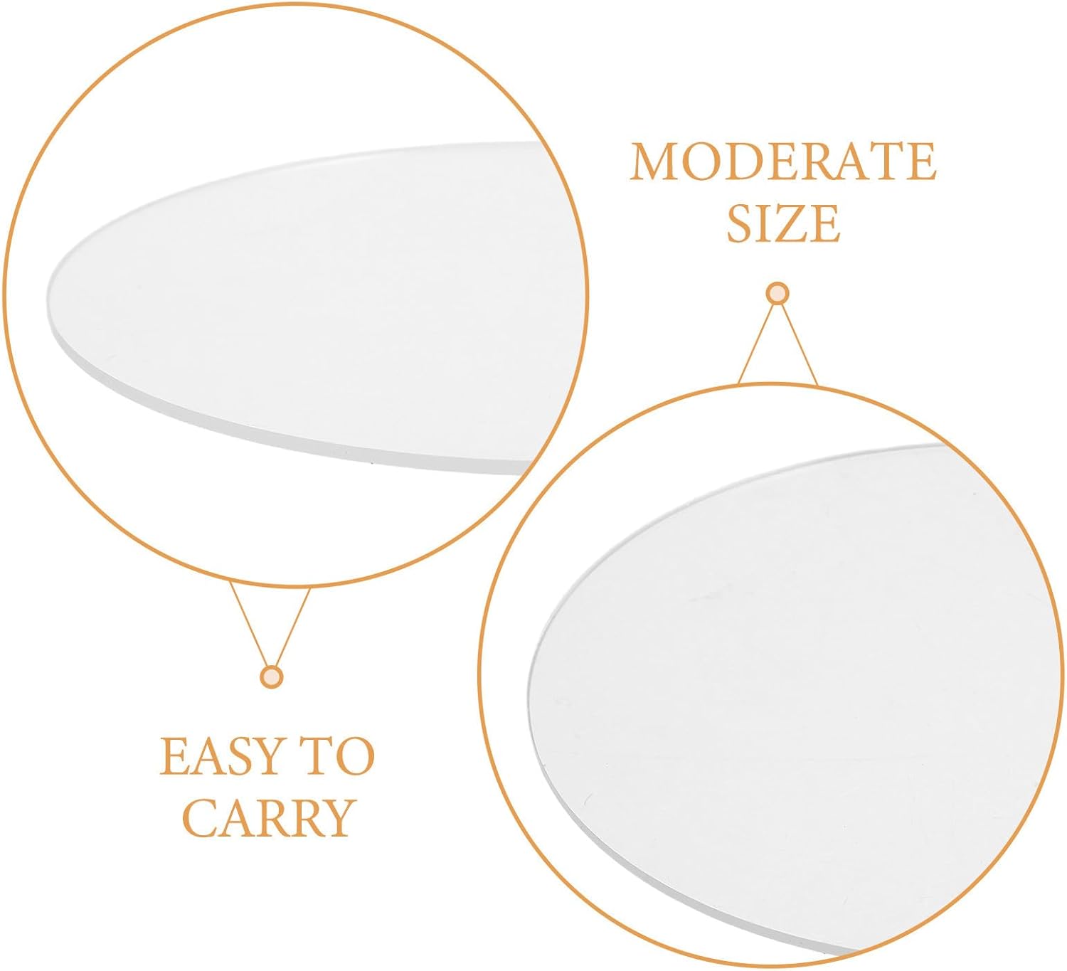 10pcs Floodlight Acrylic Bulb Cover Replacement - 2 MM Thick Round Heat-Resistant Lens, 15 CM Diameter, Clear Shade for Outdoor Event Lighting