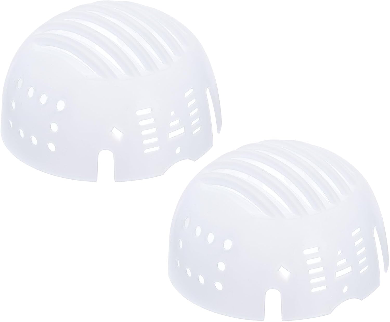 uxcell 2Pcs Bump Cap Insert, PE Lined Baseball Hard Hat Inserts, Lightweight Universal Bump Cap for Head Protection (White)