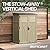 Suncast 54 Cubic Feet Vertical Storage Shed with Durable Plastic Construction, Multiple Wall Panels and Ample Space for Outdoor Storage
