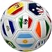 Tripact Inc 2026 World Cup Country World Flag Training Outdoor Soccer Ball Size 5 Futol Size (Size 5)- White