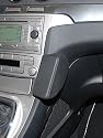 KUDA Handyhalterung passend für Ford Galaxy & Ford S-Max ab 05/2006 bis 2015 - Telefonkonsole für Smartphones, Handy, Navi und mehr - Echtlederkonsole, schwarz, 095670