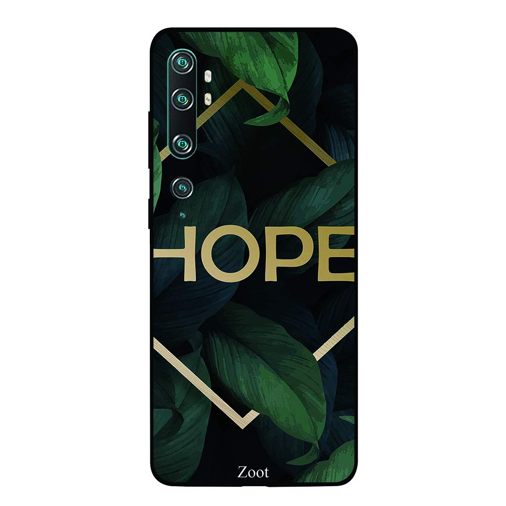 Zoot Protective Printed Case Cover For Xiaomi Mi Note 10/ Note 10 Pro Tropical Leaves Hope1