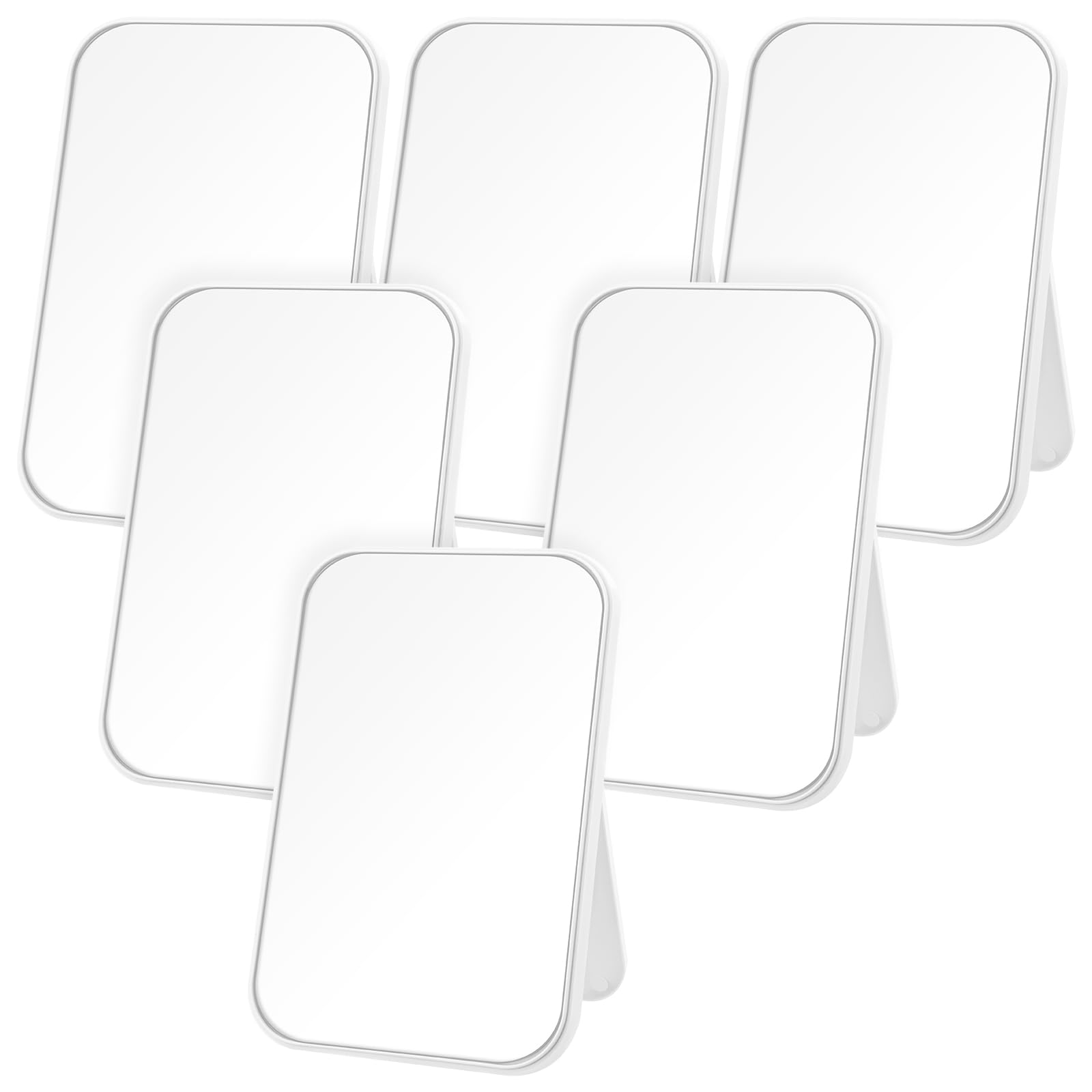Photo 1 of DoubleFill 6 Pcs Spa Party Mirror Spa Party Supplies Sleepover Accessory Favors Makeup Mirror for Sleepover Slumber Birthday Favors Women Adults Princess Gift(White)