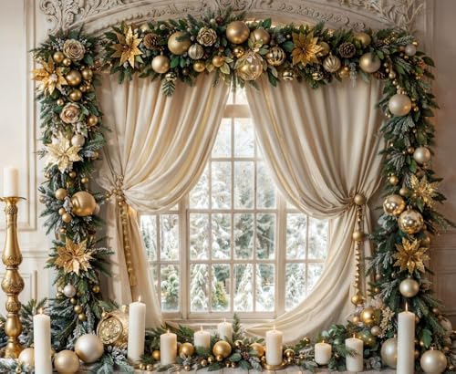 Toiles de fond de Noël grand format et décor plancher en bois pour photographe