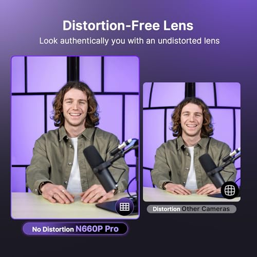 Image of NexiGo N660P Pro 4K Webcam with Distortion-Free Lens, 1080p 60 fps Autofocus USB Streaming Camera, 3DNR, Noise-Canceling Mics & Privacy Cover, Web Cam for Gaming /Live Streaming /PC /Mac /Switch 2, White