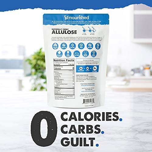 Allulose Sweetener Granular - Keto Sugar Substitute - 0 Calorie, 0 Net Carb, Non-GMO (1 lb / 16 oz)