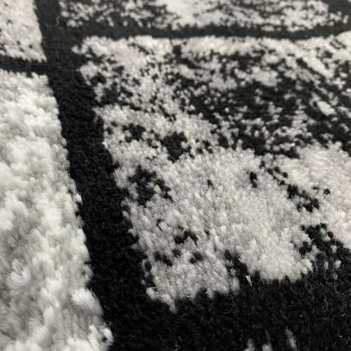 Tapete gris geométrico moderno 4x5 ft miniatura 3