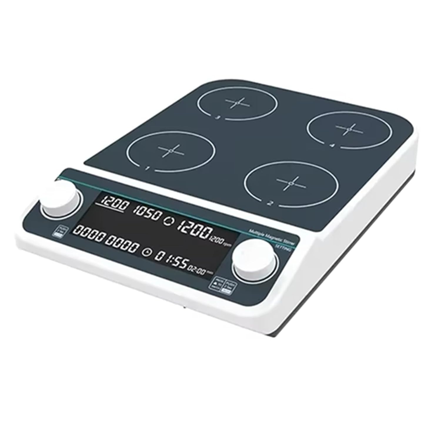 VILA SMO Lab Multi-position Magnetic Stirrer, Magnetic Stirrer With Led Display, With Sync/async Control, Led Display, 50-1500rpm Speed & Timer (1min-19h 59min), Stir Bar Included For Lab 4