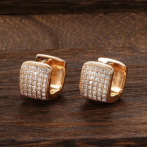 18k Plated Copper Zircon Bali Earrings (rrsd12843er)