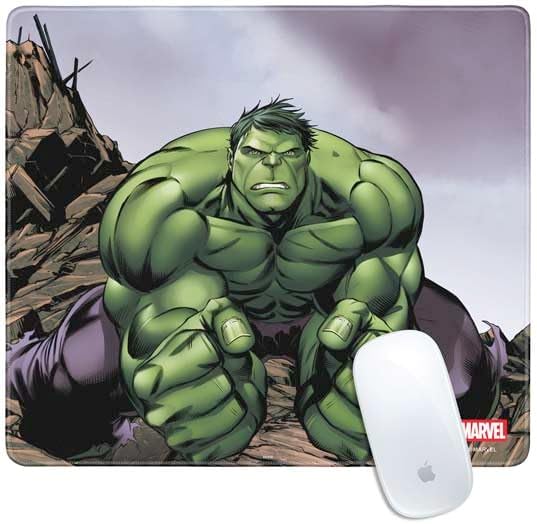Skinit Extra Large Gaming Mouse Pad - Officially Licensed Hulk Green Goliath Design with Stitched Edges, Waterproof, Non-Slip Rubber Base, Desk Mat for Keyboard & Mouse, 35.75" x 15.4" inches