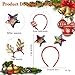 JPM Christmas Glitter Party Headbands and Glasses Frames with 24 Cute Designs Decoration Accessories with Assorted Design for Christmas Party Favors Holiday Favors (One Size Fits All)