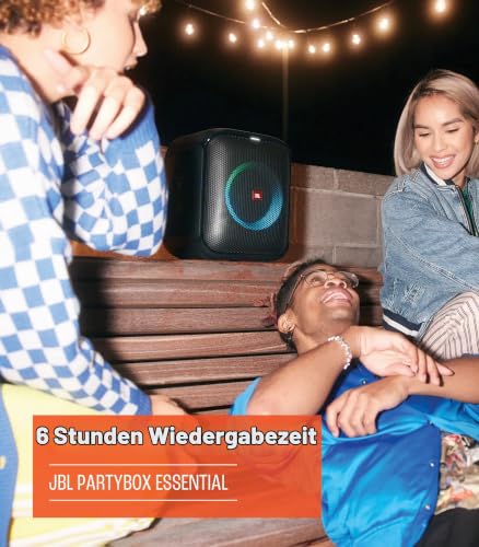 JBL Partybox Encore Essential Audio-Lautsprecher, schwarz, ohne Mikrofon, Schwarz – Ansicht 3
