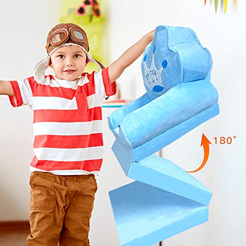 image for QYA Plush Foldable Kids Sofa Backrest Chair Cute Cartoon Lazy Sofa Inf