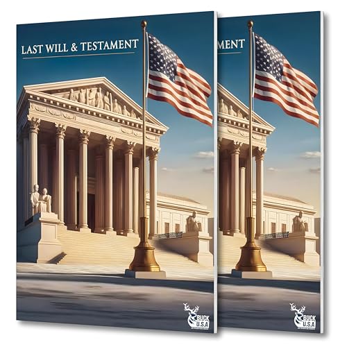 2 Pack Last Will and Testament Kit 2025: Attorney-Prepared, 50-State Compatible, Customizable Will Forms with Instructions, Codicil Form, Sample Completed Will, Estate Planning for Singles & Families