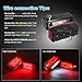 Partsam 12V LED Submersible Low Profile Rectangular Trailer Lights, Waterproof LED Combination Trailer Tail Light Kit Stop Brake License Plate Turn Running Lights Sealed for Boat Trailer Lights Truck