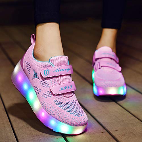 Nsasy Roller Shoes Usb Charge Girls Boys Sneakers With Wheels Led Roller Skates Shoes thumb #2