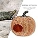Amosfun Resin Pumpkin Reptile Hideout 3-Inch Terrarium Decor for Lizards Frogs Turtles Naturalistic Reptile Tank Shelter Cave