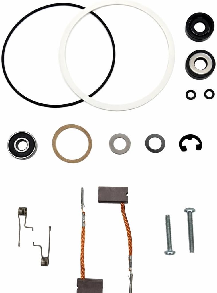 Lower Unit Brush and Seal Rebuild Kit 3.625 Inch Diameter FOR 12V 24V Trolling Motors Universal Service Kit 2888460