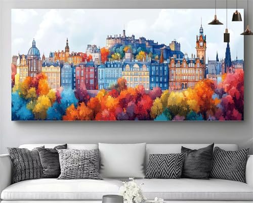 Kit Peinture Diamant 5D Grand Format 60x120 Ville pour Broderie Strass M39