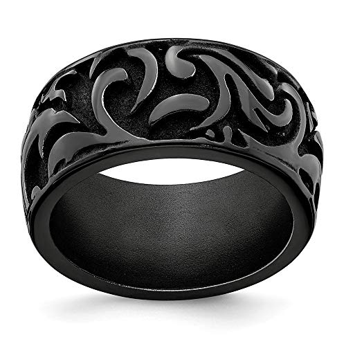 Saris and Things Edward Mirell Black Ti Casted 11mm Band
