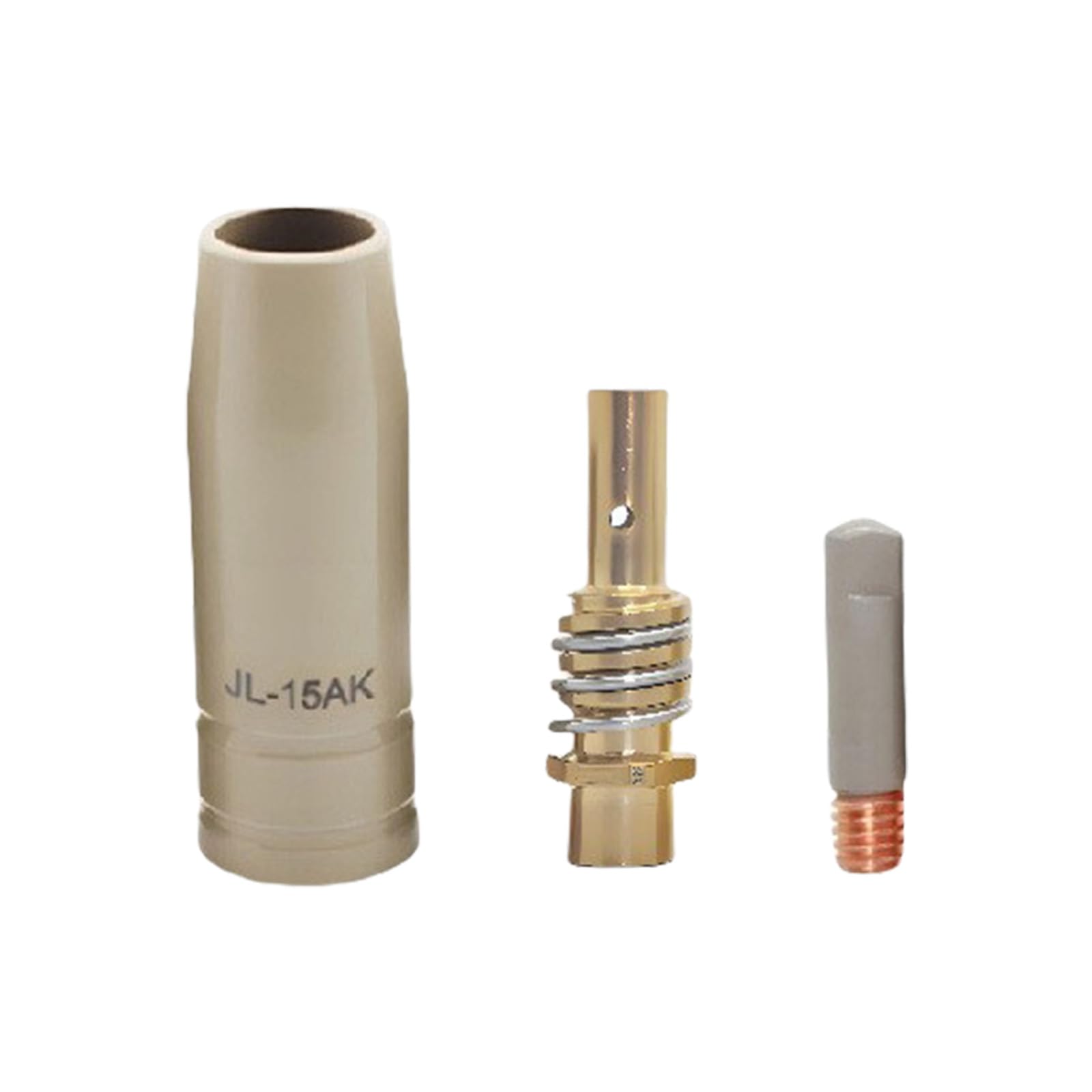 Woedpez 3Pcs 0.8 Torch Nozzle Conductively For Consistent Current 15Ak Improves Welding Finish Copper Conducting