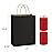 BagDream 25Pcs Black Gift Bags 8x4.25x10.5 Kraft Paper for Gifts, Shopping Retail Merchandise Grocery Sacks, Black Paper Bags with Handles Bulk Medium