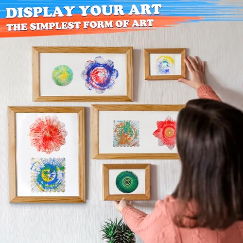 Miniatura 5 de Artes Y Manualidades Para Niños De 4 A 8 Años, Kit De Máquina De Arte Giratorio, Juguetes De Pinturas Giratorias Geniales, Suministros Creativos De Arte, Regalos Para Niños Y Niñas Azul