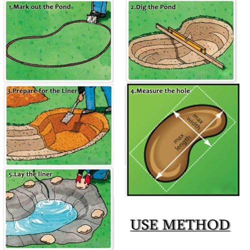 Bâche de bassin en polyéthylène haute densité imperméable pour piscine - 4