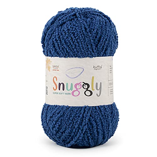 Image of Ganga Acrowools Snuggly, 100% Polyester Yarn, Extra Soft Boucle Textured Yarn for Baby Articles, Shade No. Sng015