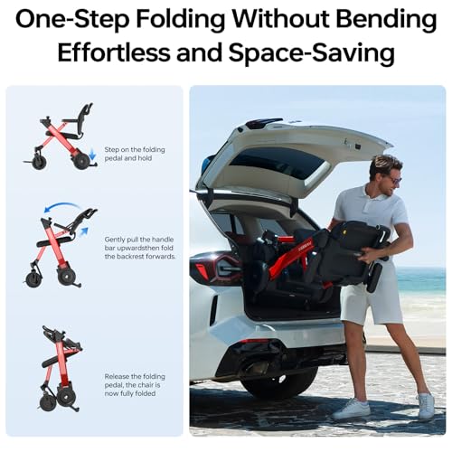 Image of Paiseec W3 3-in-1 Electric Wheelchair for Adults with Push-Assist