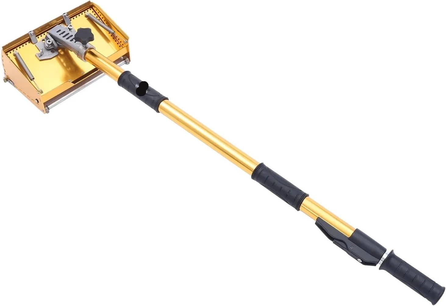 Drywall Flat Finishing Box Portable 9.8'' Drywall Master Tools Plastering Flat Finishing Plaster Box Tool With 40-63. Extendable Handle Max 64'' Length
