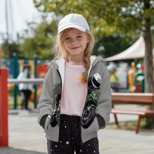 Long Sleeve Hooded Sweatshirt for Boys 6-16 Y Full Zipper Fleece Hoodies Lightweight Winter Jackets Coat Clothes2